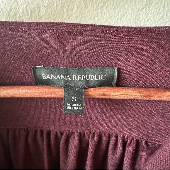 Banana Republic Deep Burgundy Ballet Wrap Super Lightweight Sweater - Picture 2 of 5